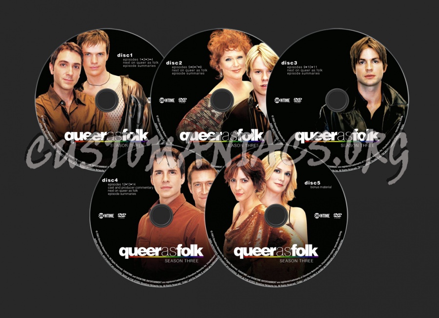 Queer As Folk Season 3 dvd label