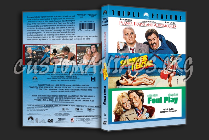 Planes, Trains and Automobiles / Summer Rental / Foul Play dvd cover