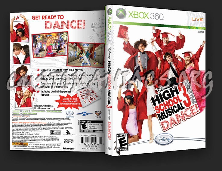 High School Musical 3: Senior Year DANCE! dvd cover