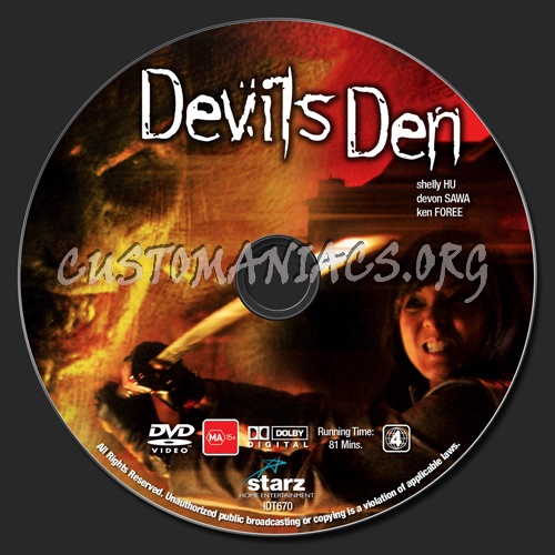 Devil's Den dvd label