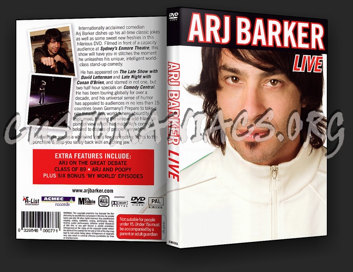 Arj Barker Live dvd cover