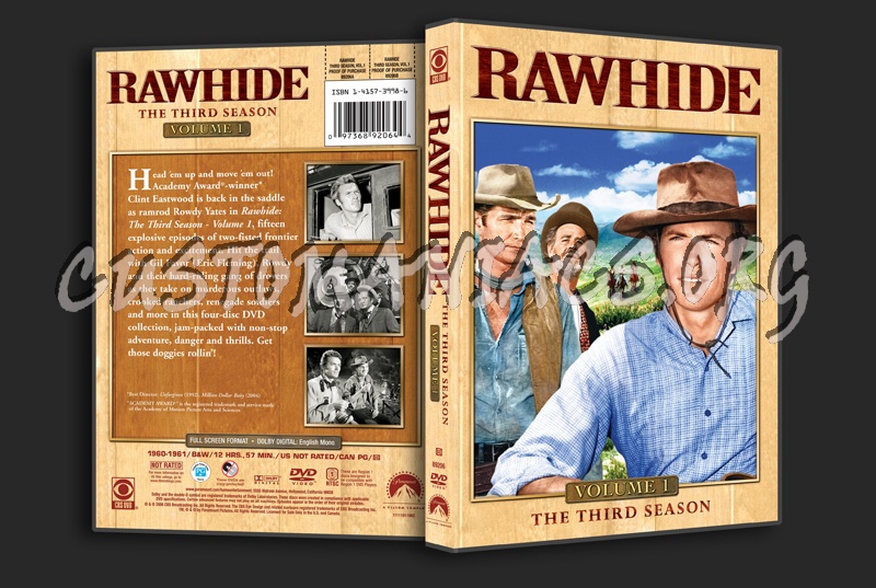 Rawhide Season 3 Volume 1 dvd cover