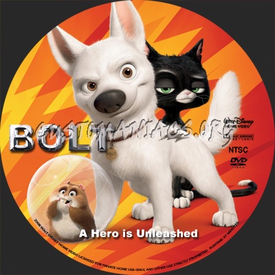 Bolt dvd label