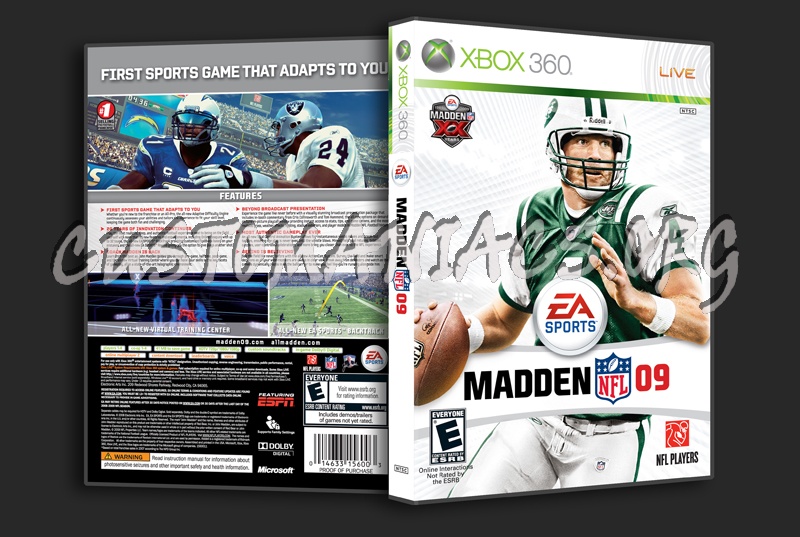 Madden NFL 09 dvd cover