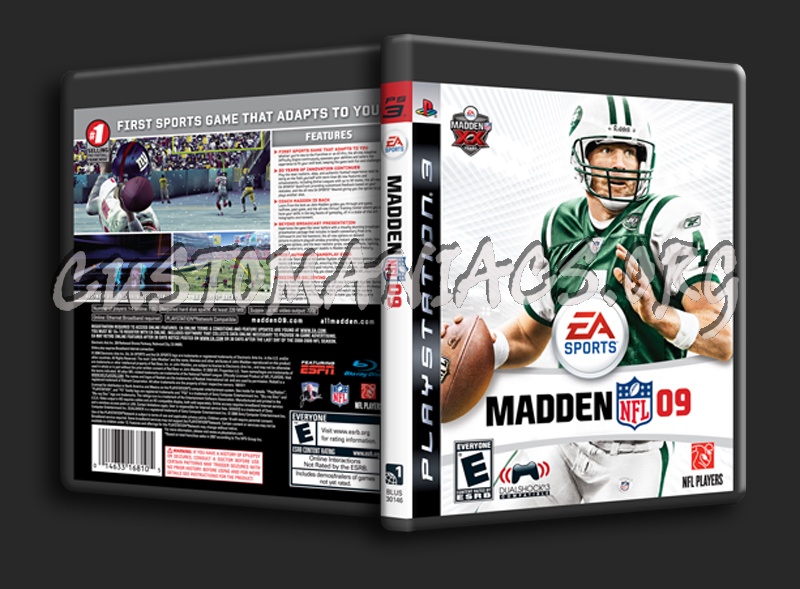 Madden NFL 09 dvd cover