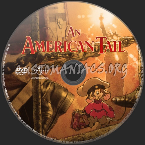 An American Tail dvd label