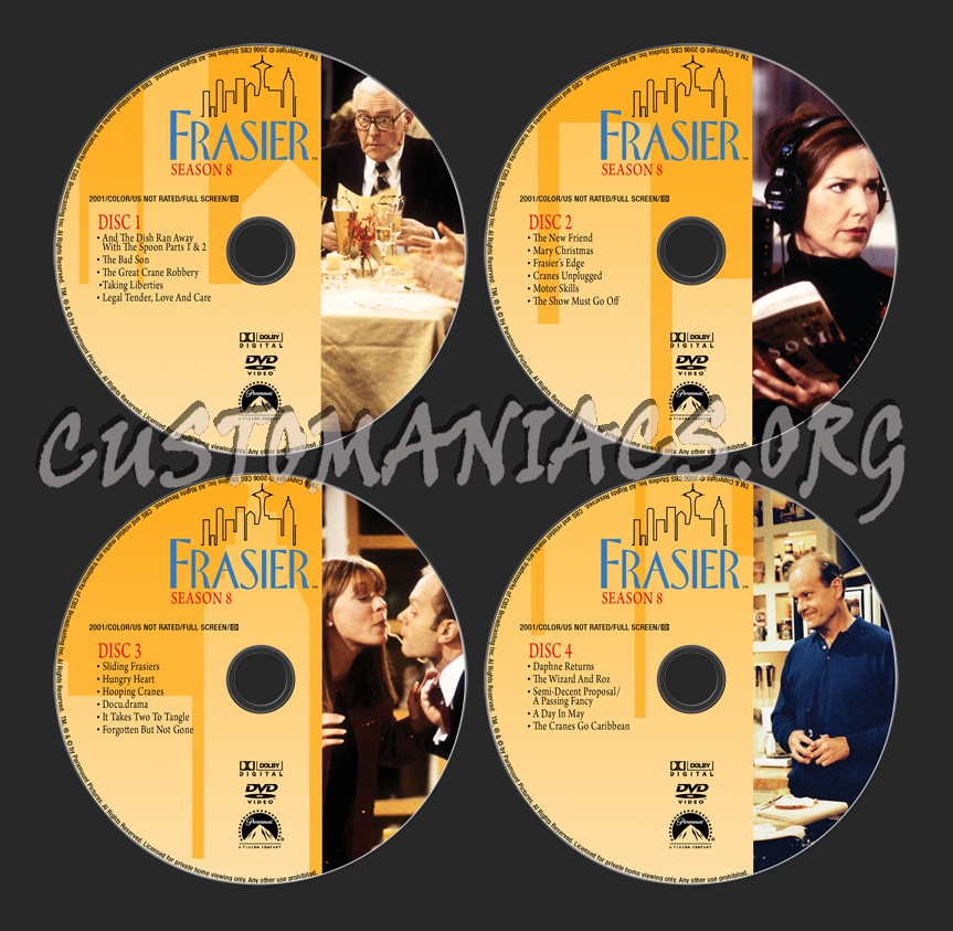 Frasier - Season 8 dvd label