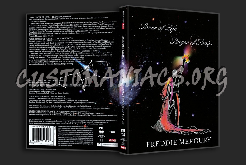 Freddie Mercury, Lover Of Life dvd cover - DVD Covers & Labels by ...