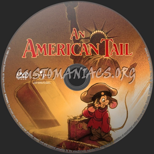 An American Tail dvd label