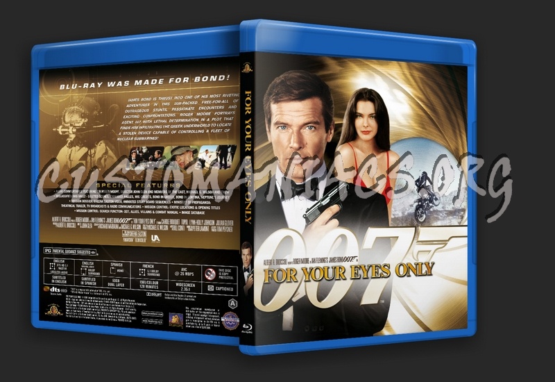 James Bond: For Your Eyes Only blu-ray cover