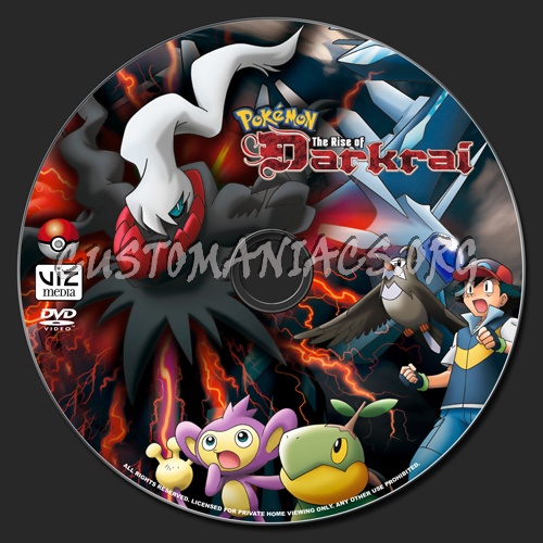 Pokemon The Rise of Darkrai dvd label