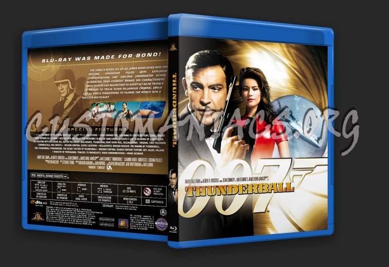 James Bond: Thunderball blu-ray cover