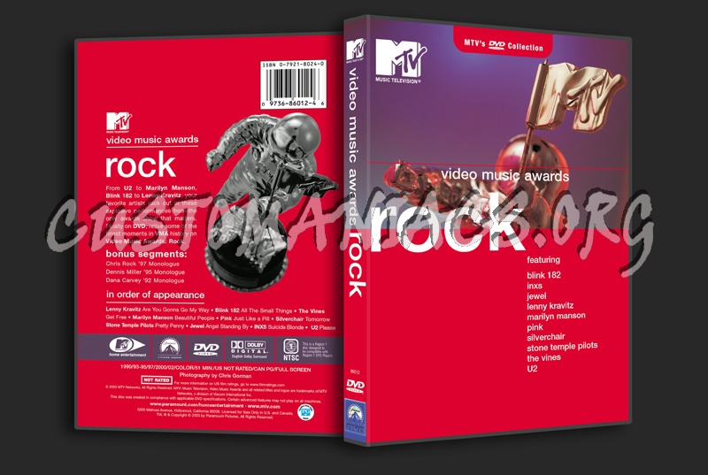 MTV Video Music Awards: Rock dvd cover