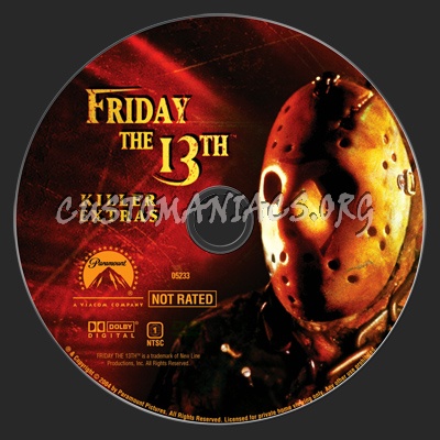 Friday The 13th Killer Extras dvd label