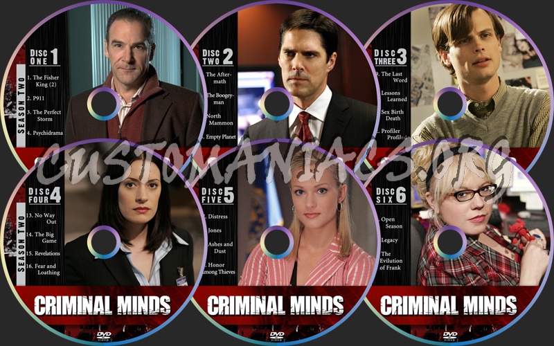 Criminal Minds Season Two dvd label