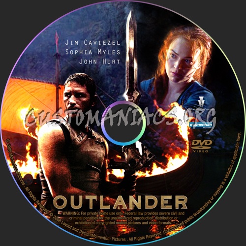 Outlander dvd label