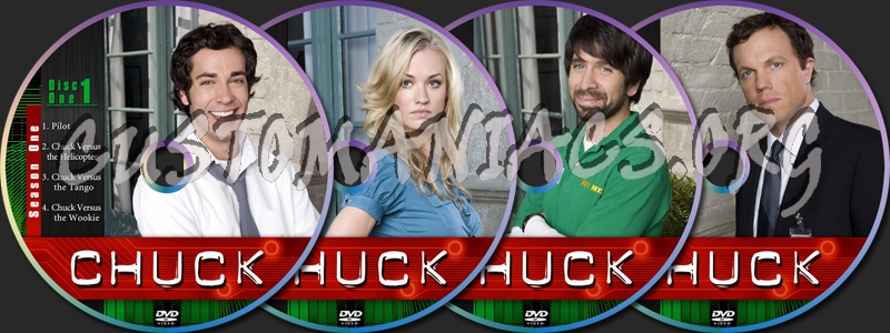 Chuck Season One dvd label