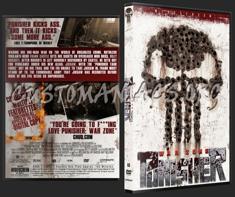 Punisher: War Zone dvd cover