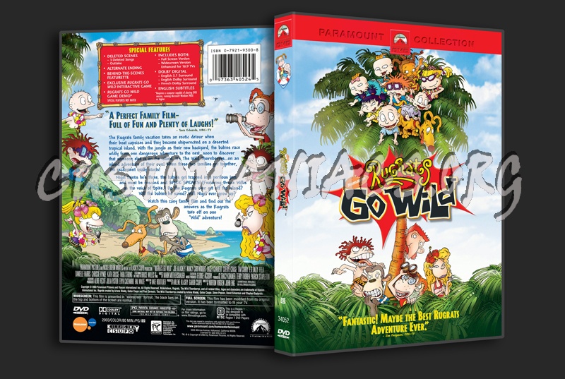 Rugrats Go Wild dvd cover