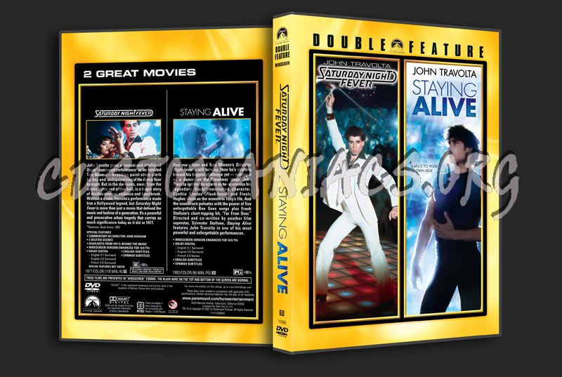 Saturday Night Fever / Staying Alive dvd cover