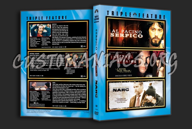 Serpico / Internal Affairs / Narc dvd cover