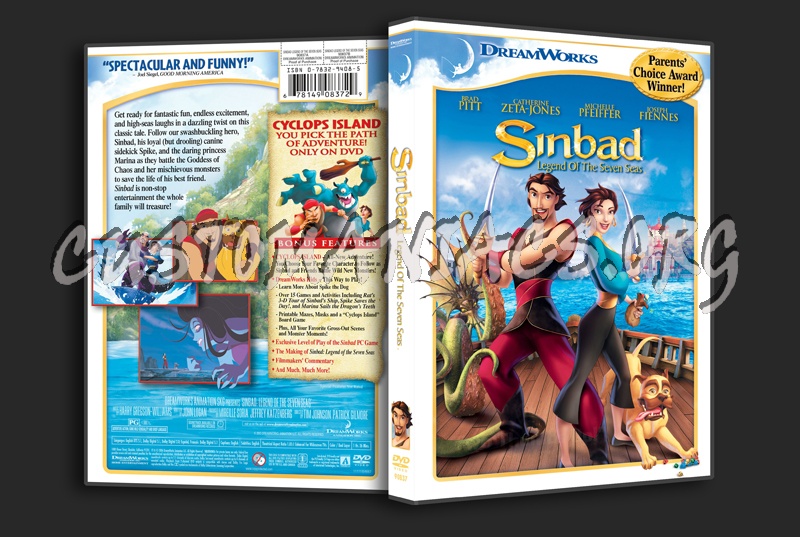 Sinbad Legend of the Seven Seas dvd cover