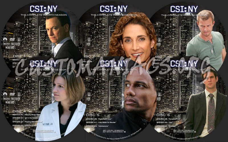 CSI: NY Season 4 dvd label