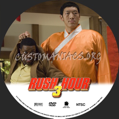 Rush Hour 3 dvd label