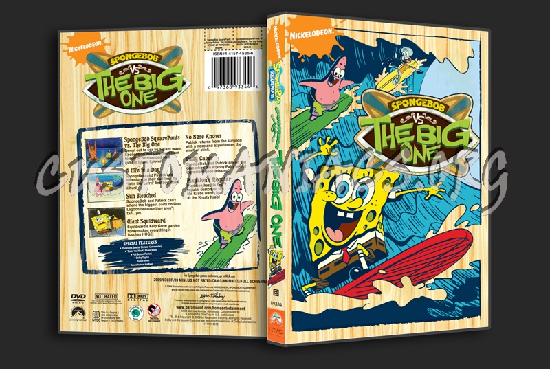 Spongebob Squarepants:  Spongebob vs The Big One dvd cover