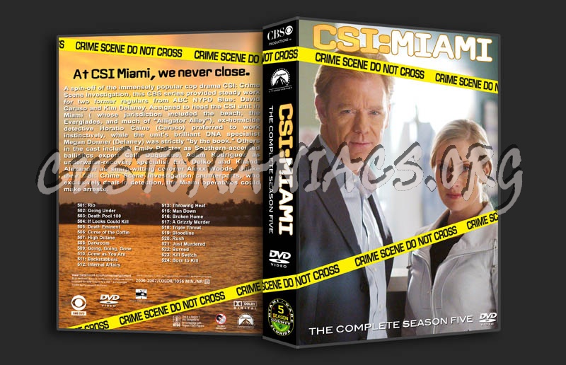 CSI:MIAMI Season 5 dvd cover