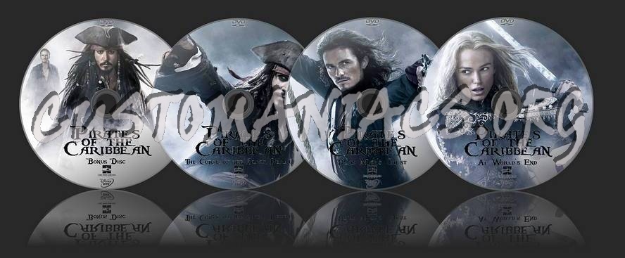 Pirates of the Caribbean - Trilogy dvd label
