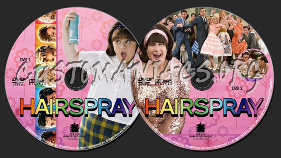 Hairspray (2007) dvd label