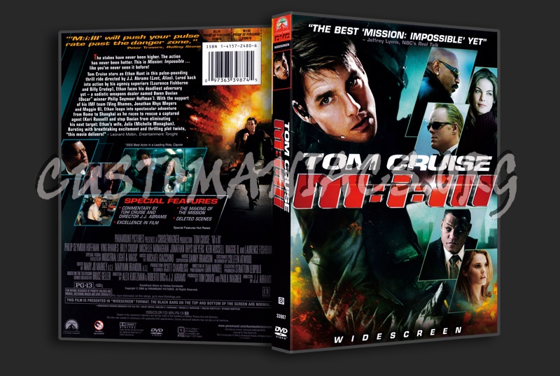 Mission Impossible 3 dvd cover