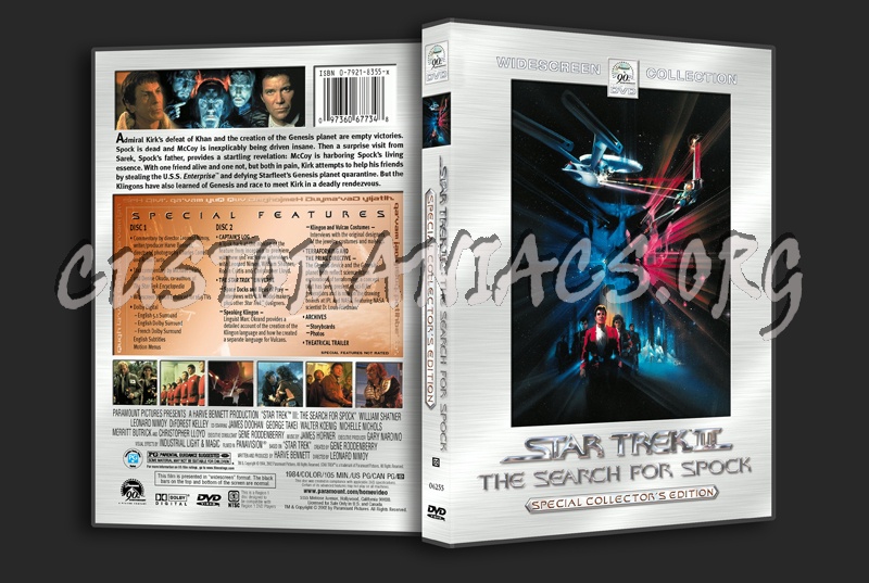 Star Trek 3 The Search For Spock dvd cover