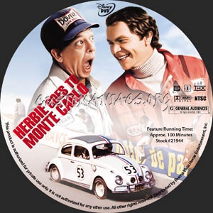 Herbie Goes to Monte Carlo dvd label
