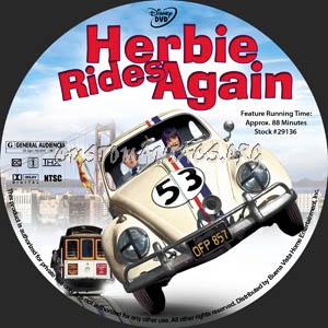 Herbie Rides Again dvd label