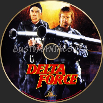 Delta Force dvd label
