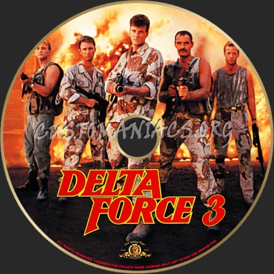 Delta Force 3 dvd label