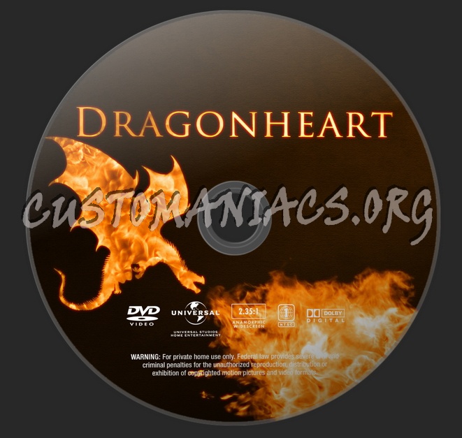 Dragonheart (Franchise Collection) dvd label