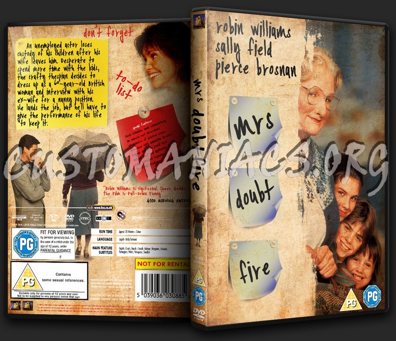 Mrs Doubtfire dvd cover
