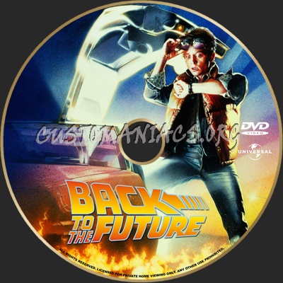 Back To The Future dvd label