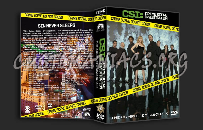 CSI Season 6 dvd cover