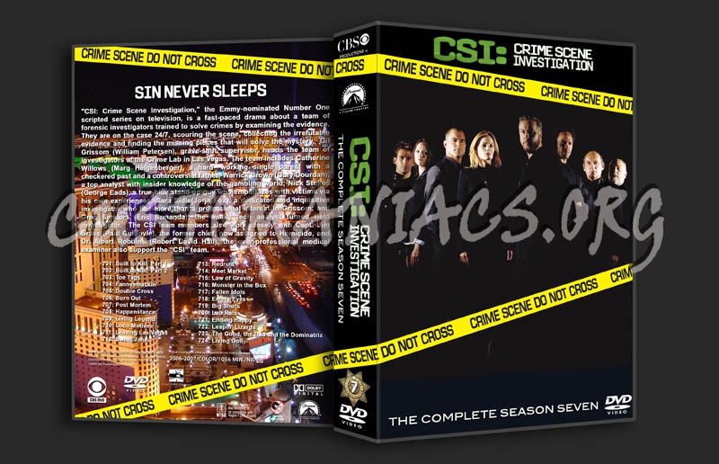 CSI Season 7 dvd cover