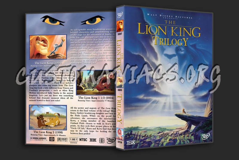 The Lion King Trilogy dvd cover