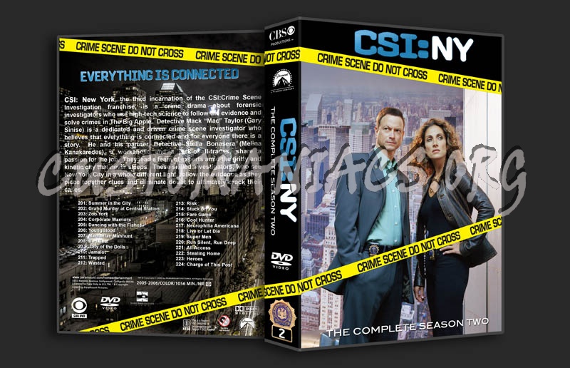 CSI: NY Season 2 dvd cover