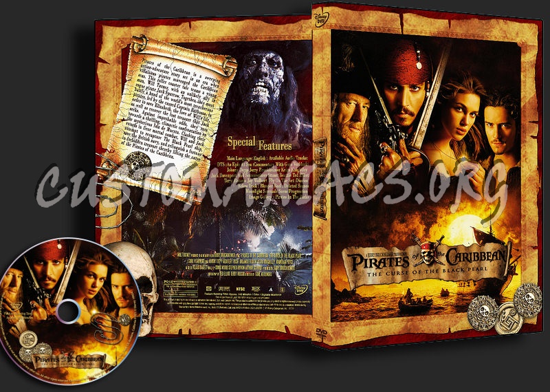 Pirates of the Caribbean  The Curse of the Black Pearl dvd cover
