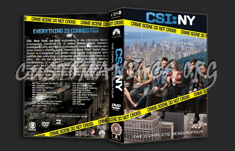 CSI: NY Season 4 dvd cover