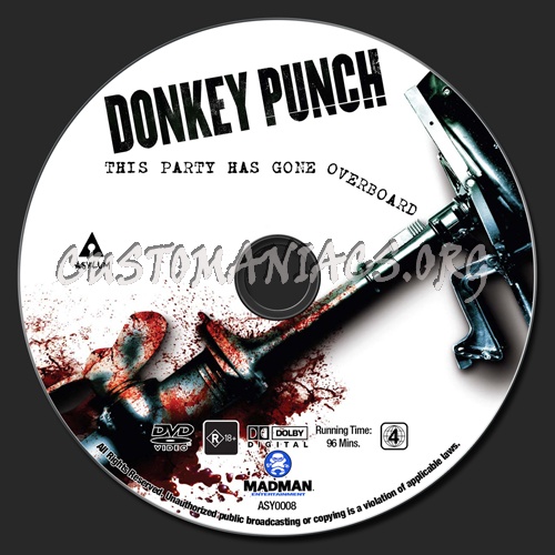 Donkey Punch dvd label