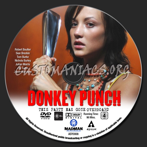 Donkey Punch dvd label