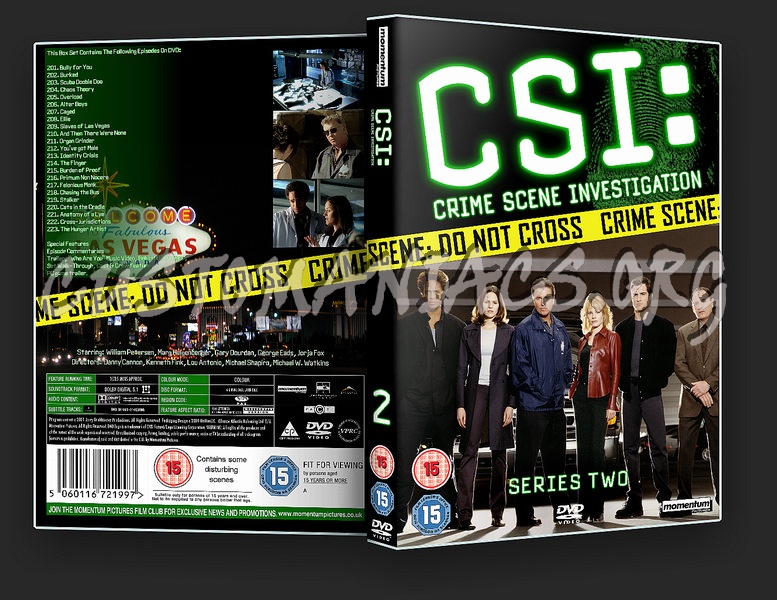 CSI: Crime Scene Investigation Series 2 dvd cover